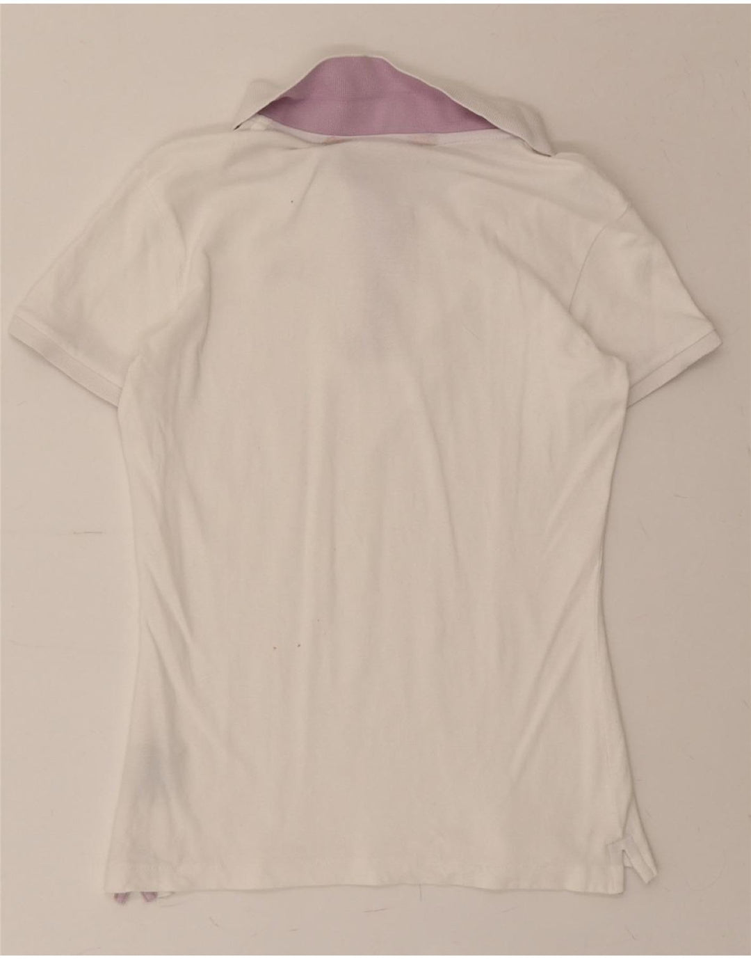 KAPPA Womens Polo Shirt UK 12 Medium White Cotton Vintage Kappa and Second-Hand Kappa from Messina Hembry 