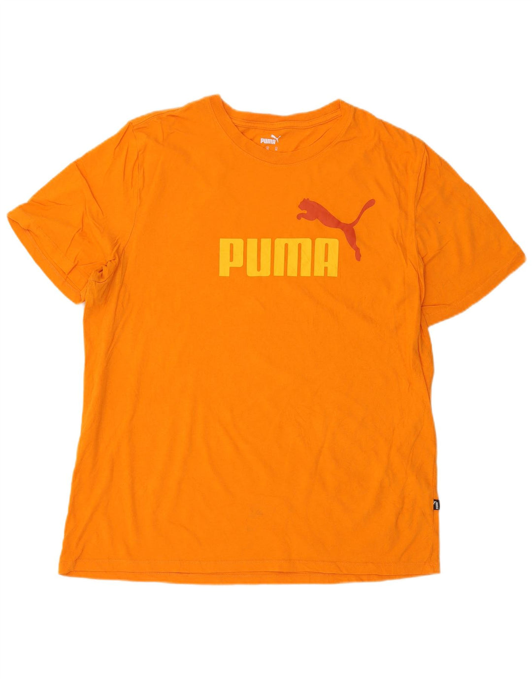 Мужская футболка с рисунком Puma Top XL оранжевая