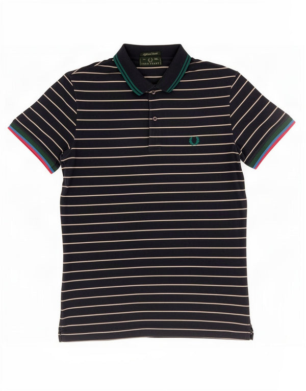 Мужская рубашка-поло Fred Perry 2XL, темно-синяя полоска, хлопок