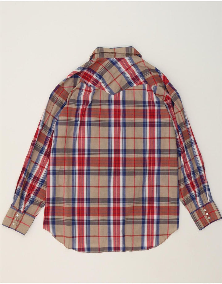 WRANGLER Mens Shirt Size 16 1/2 Large Red Check Vintage Wrangler and Second-Hand Wrangler from Messina Hembry 