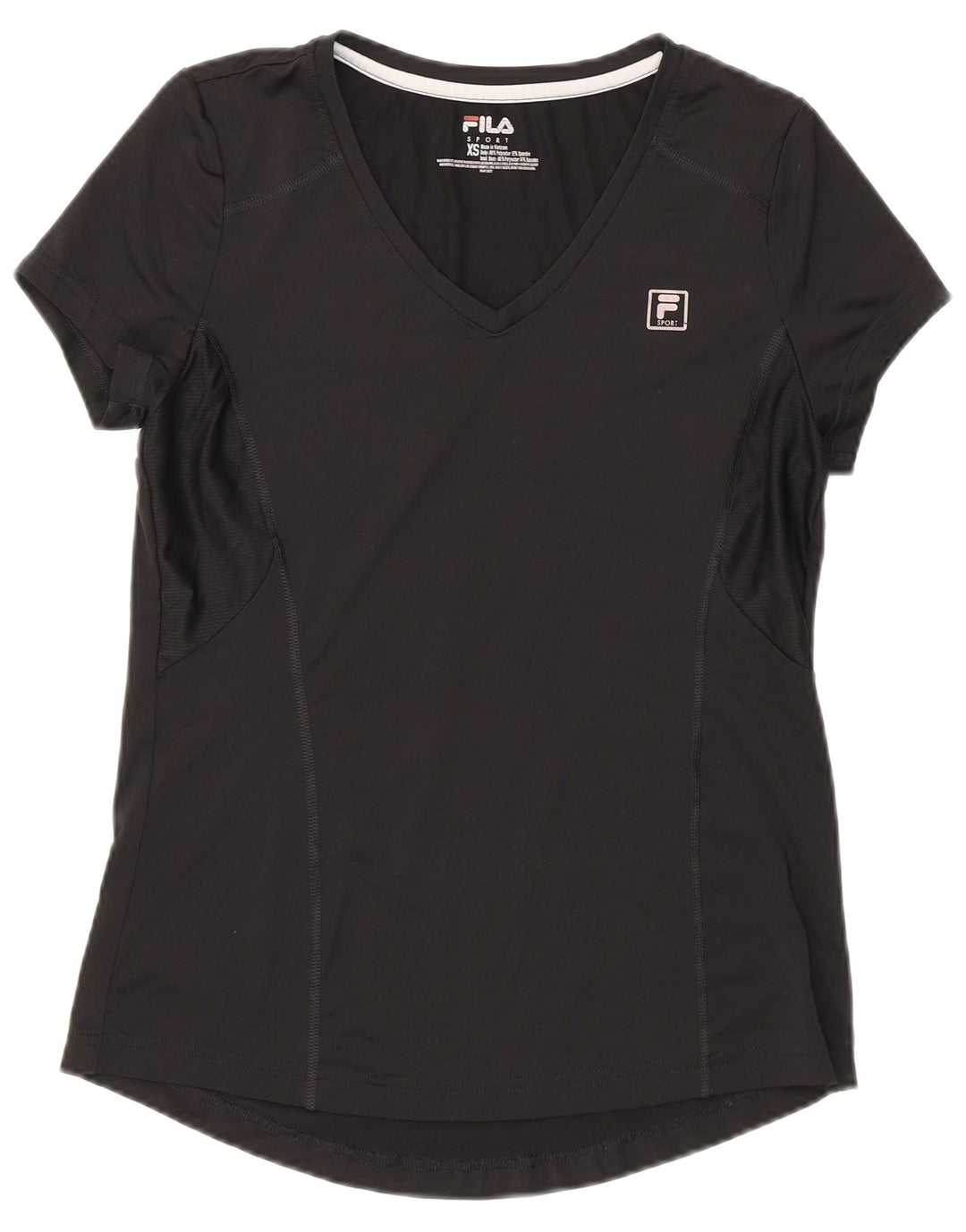 Женская футболка Fila Top UK 6 XS, черный полиэстер