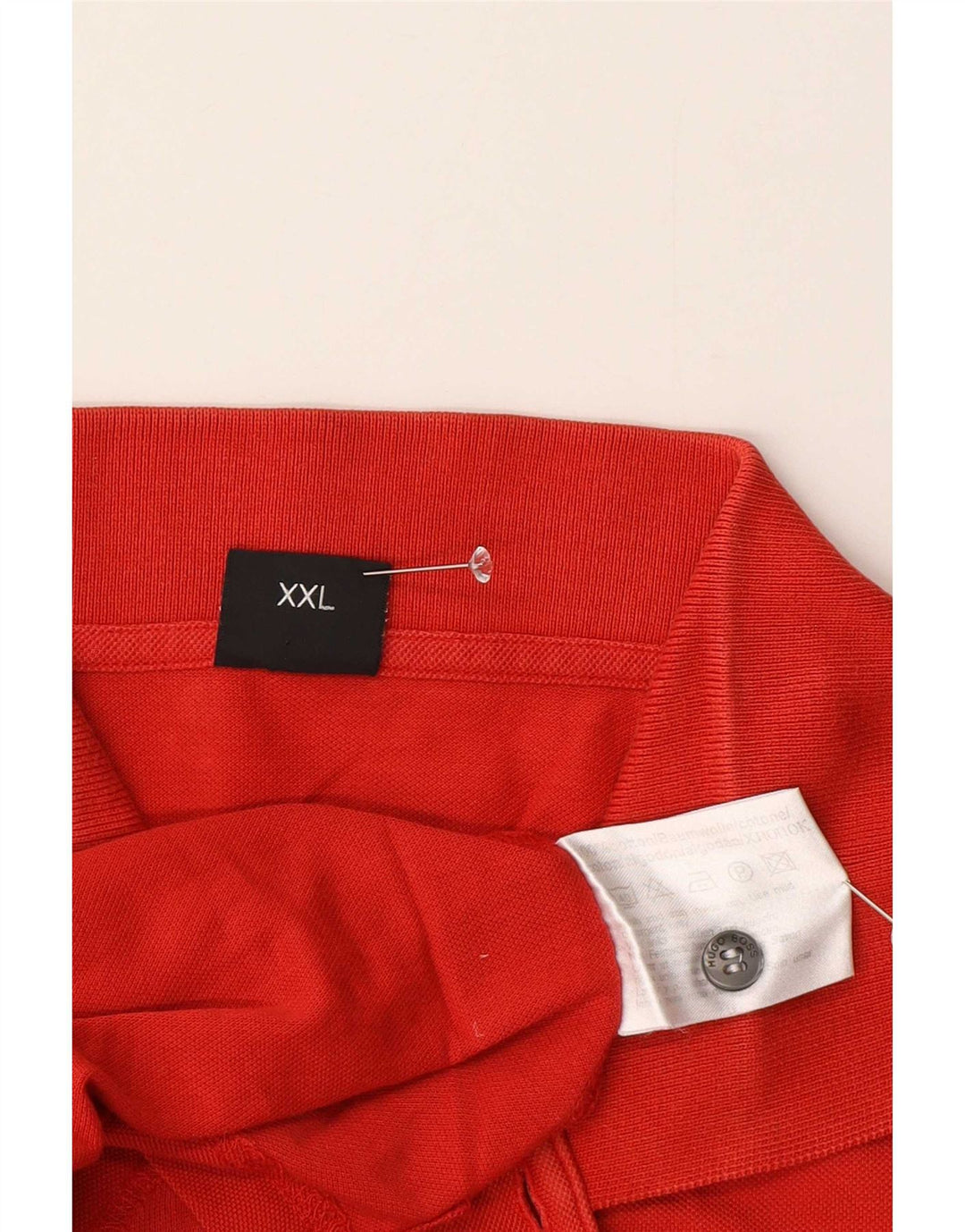 Мужская рубашка-поло Hugo Boss 2XL, красный хлопок