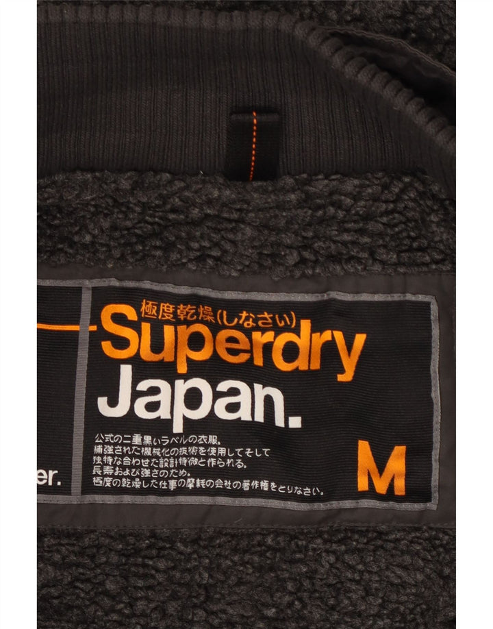 Мужская парка Superdry с капюшоном и рисунком UK 38, средний серый полиэстер