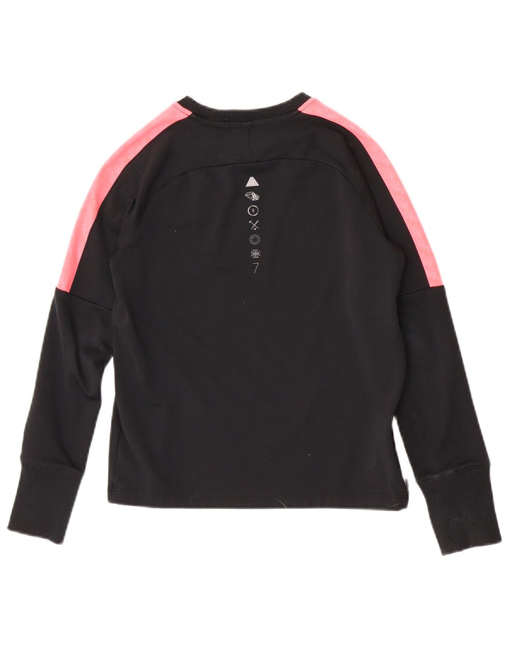 Джемпер с рисунком Nike Dri Fit для мальчиков 10–11 лет, средний черный
