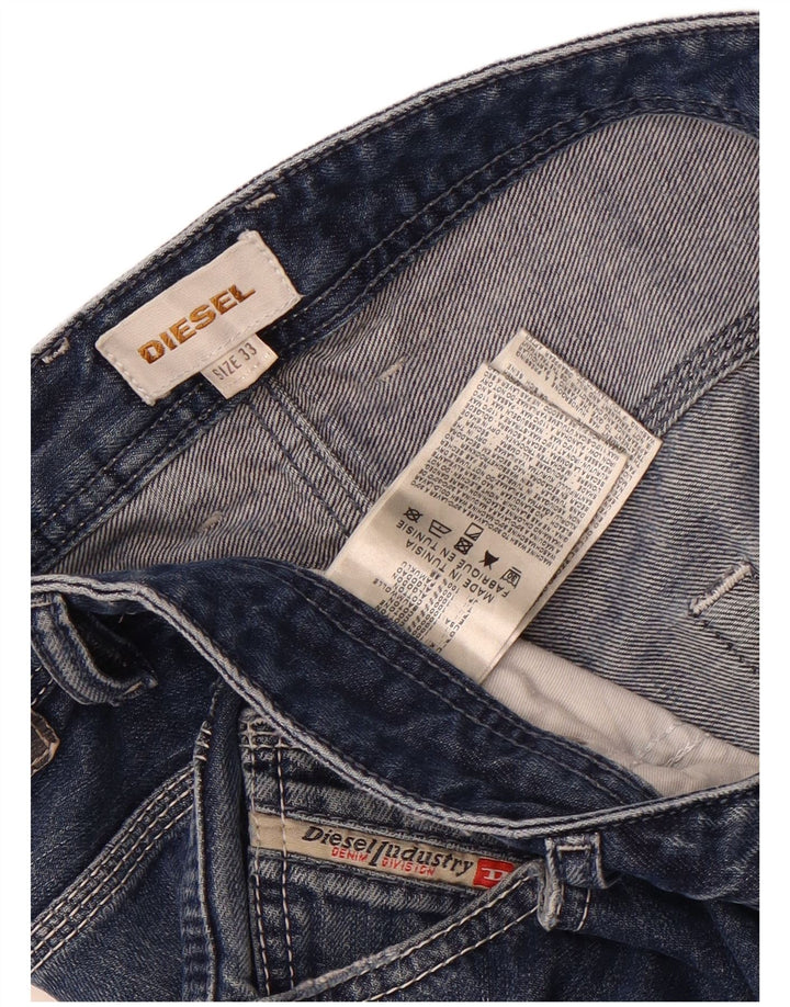 Мужские джинсовые шорты Diesel W33, средний синий, хлопок