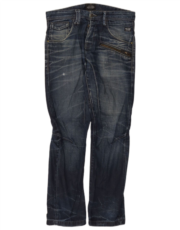 Мужские прямые джинсы Jack & Jones W32 L32 синие, хлопок