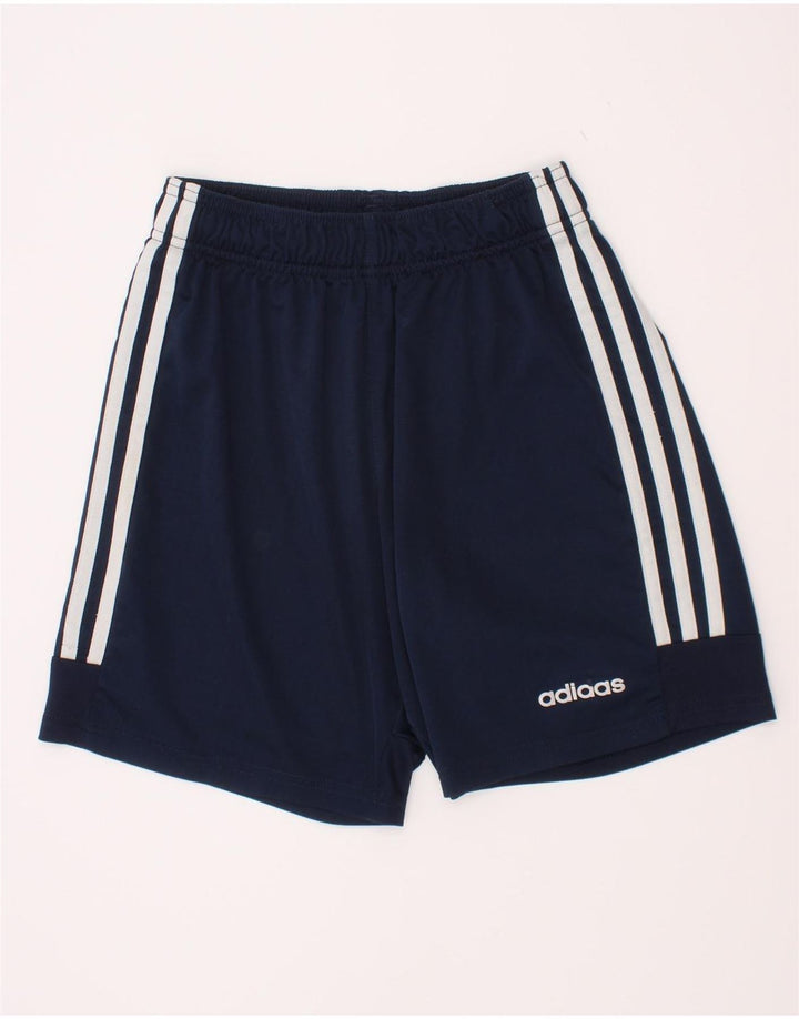 Спортивные шорты Adidas для мальчиков 11-12 лет, темно-синий, полиэстер