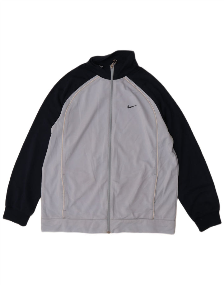 Спортивный костюм Nike для мальчиков с графическим рисунком, куртка 13–14 лет, синий цвет с блоками XL