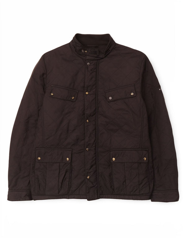 Мужская стеганая куртка Barbour UK 42 XL черная из полиамида