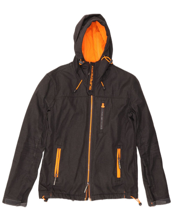 SUPERDRY Мужская ветровка с капюшоном Windtrekker UK 38, средний черный