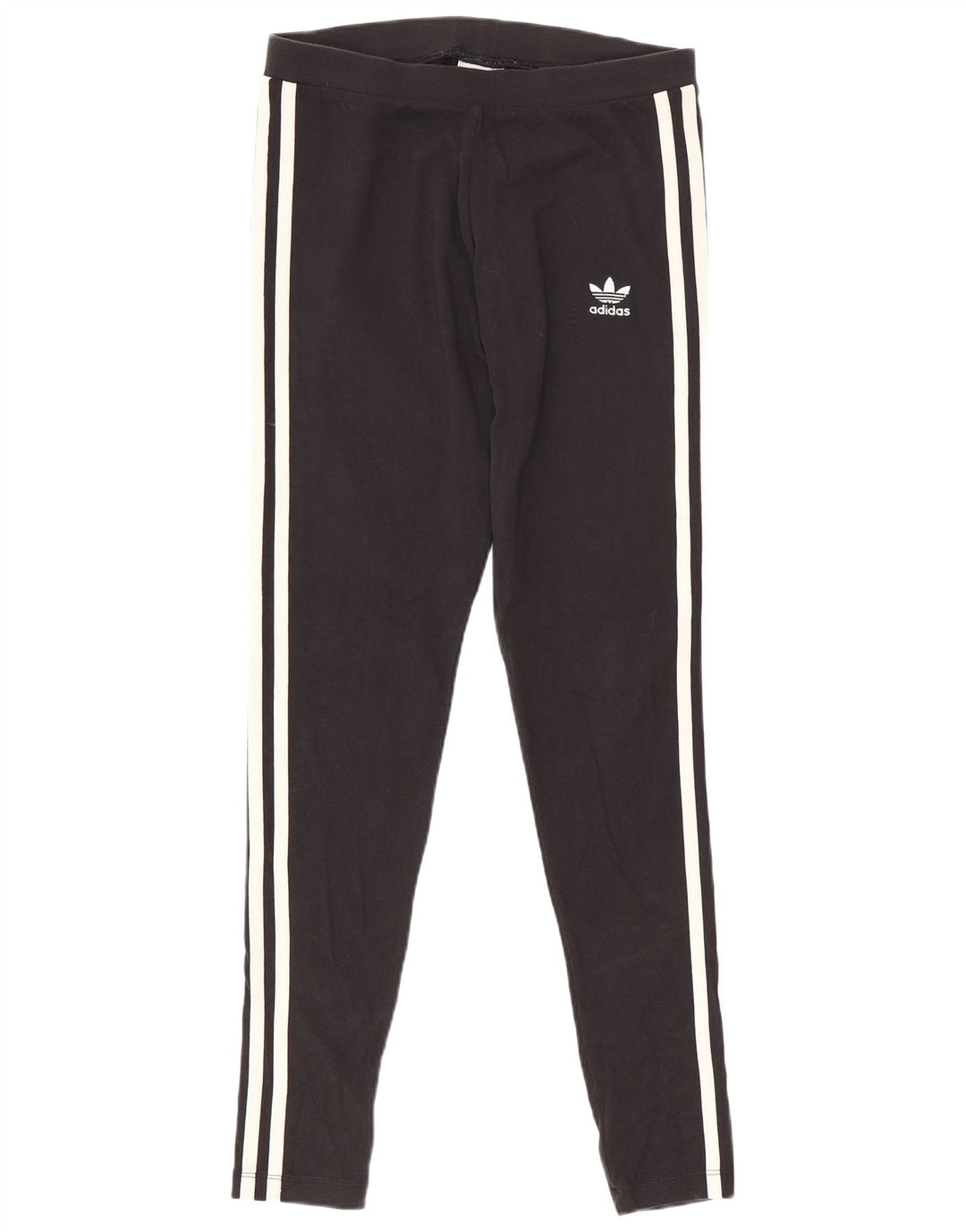 Женские леггинсы Adidas UK 10, маленькие черные хлопковые