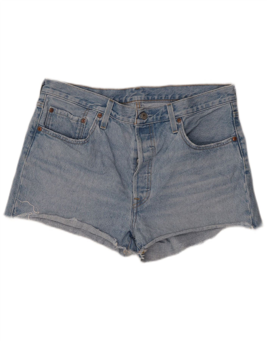 Женские джинсовые шорты LEVI'S W33, большие синие, хлопок