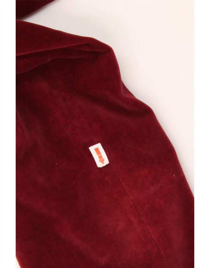 Женский бархатный пиджак на двух пуговицах COUNTRY CASUALS UK 14, большой бордовый цвет