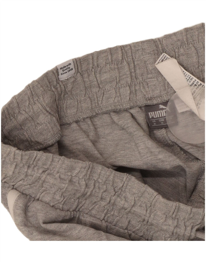 Женские спортивные шорты PUMA UK 18 XL, серый хлопок с крапинками