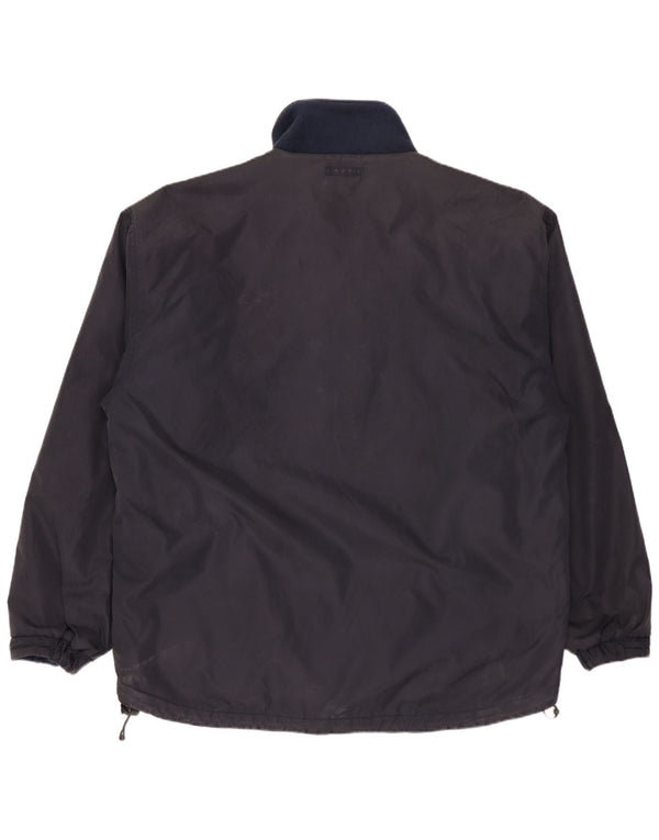 Мужская двусторонняя куртка WOOLRICH UK 40, большой темно-синий нейлон