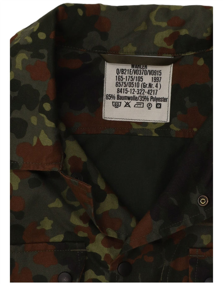 ВИНТАЖНАЯ Мужская куртка в стиле милитари UK 40, большой камуфляжный хлопок цвета хаки