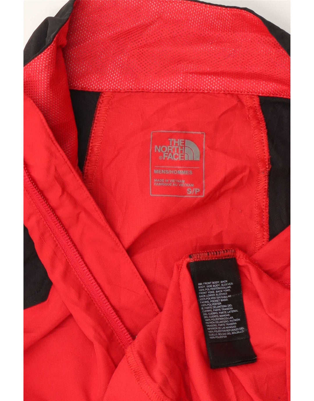 Мужской спортивный костюм The North Face, верхняя куртка, маленький красный полиэстер с цветными блоками