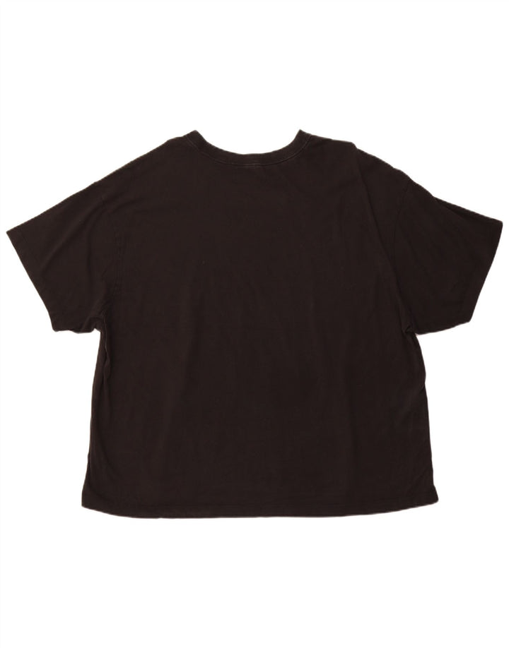 Женская футболка NIKE Top UK 20 2XL, черный хлопок