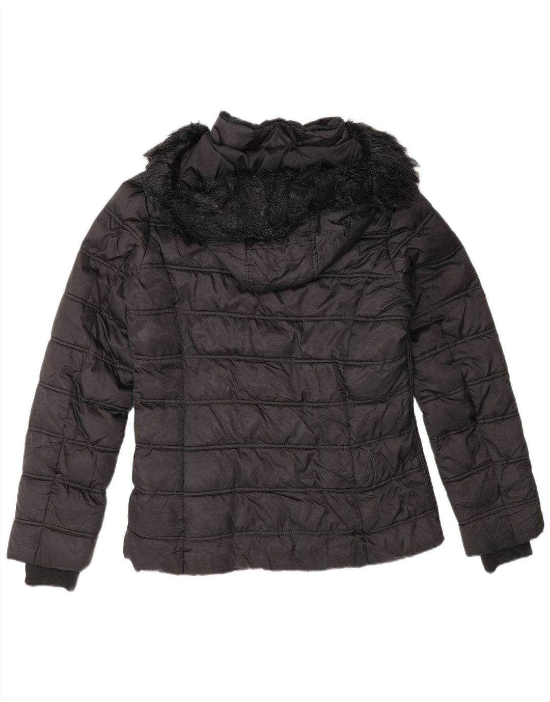 Женская стеганая куртка Nautica UK 16, большая, черная, полиэстер