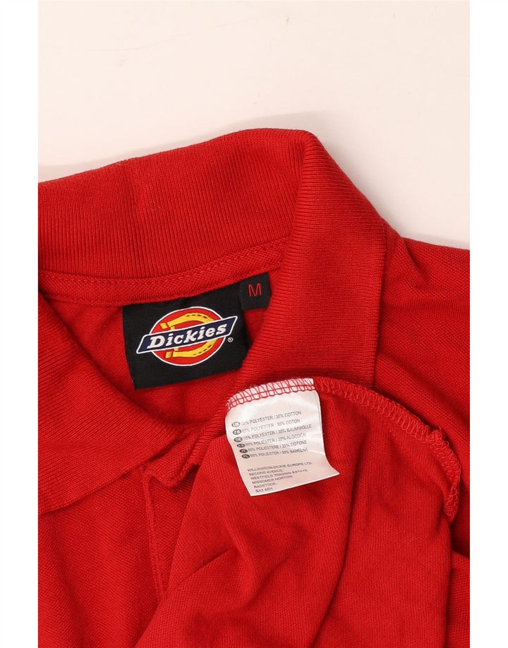 Мужская рубашка поло Dickies, красный полиэстер среднего размера