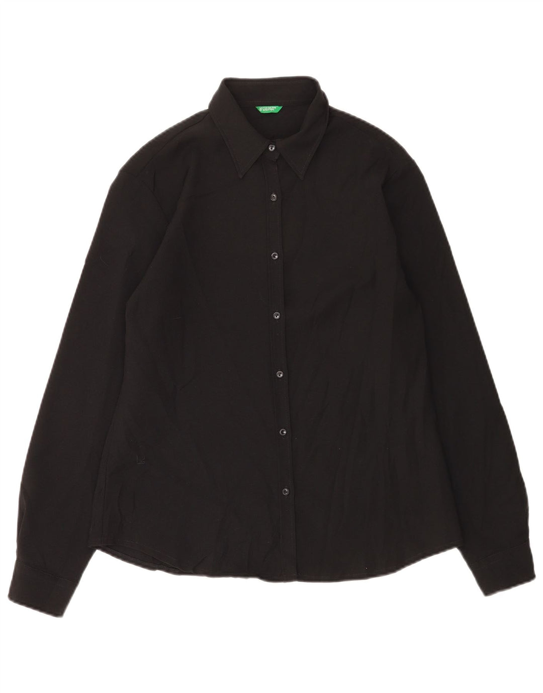 Женская рубашка Benetton UK 14, большая черная