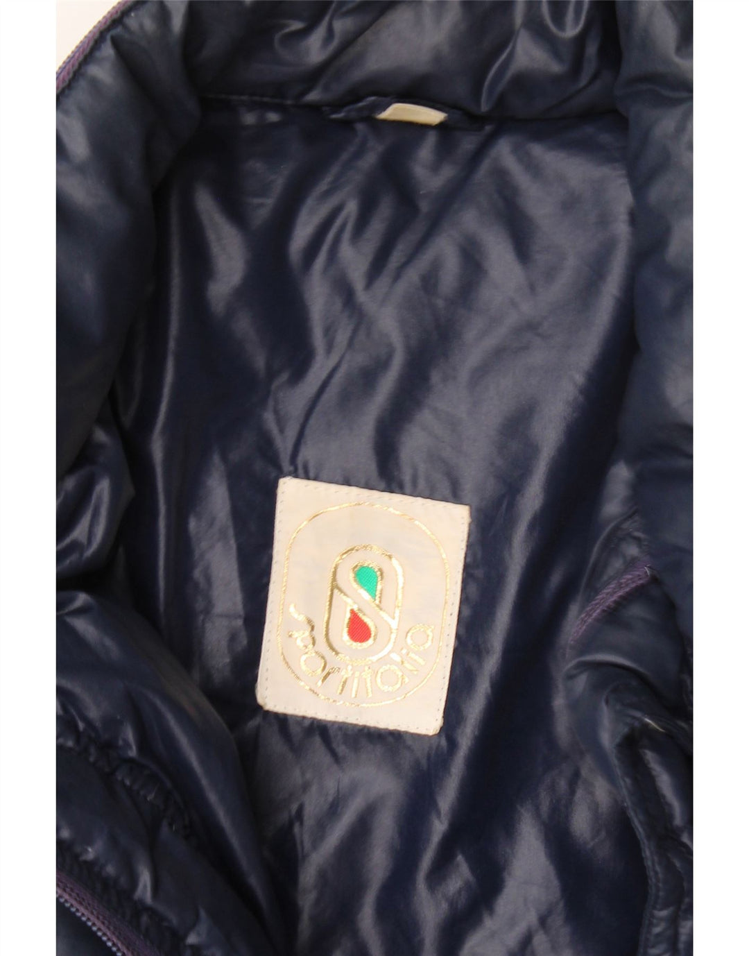 Винтажная мужская стеганая куртка UK 40, большая темно-синяя