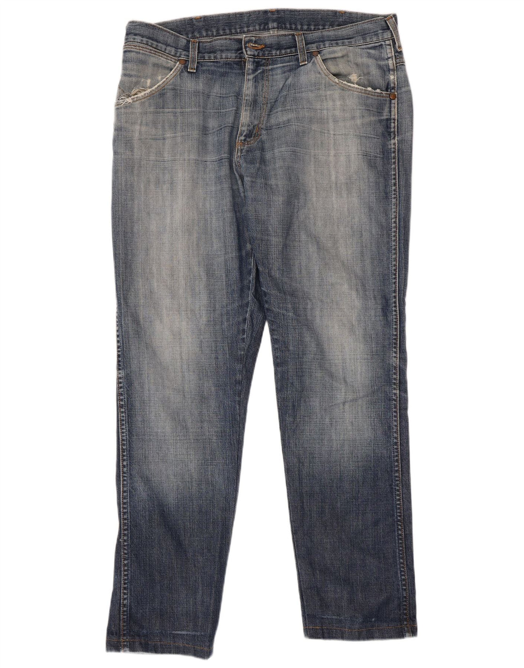 Мужские прямые джинсы Wrangler W36 L30 синие, хлопок
