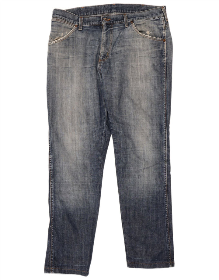 Мужские прямые джинсы Wrangler W36 L30 синие, хлопок