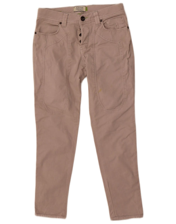 Мужские тонкие повседневные брюки Jeckerson W30 L28, бежевый хлопок