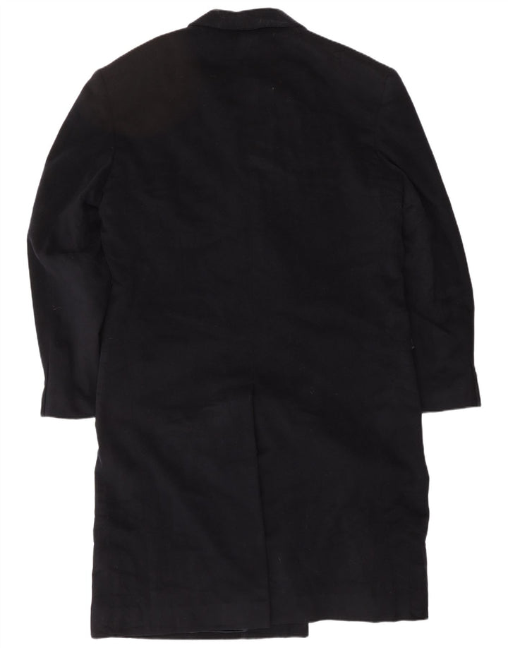 LUCA D'ALTIERI Мужское двубортное пальто IT 48 Medium Navy Blue Classic