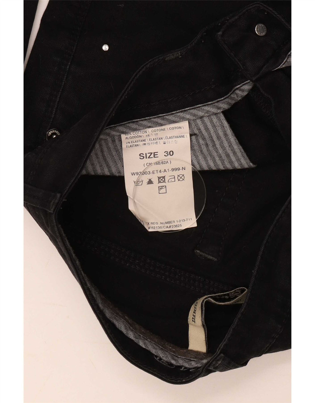 Женские узкие джинсы Guess W30 L29, черный хлопок