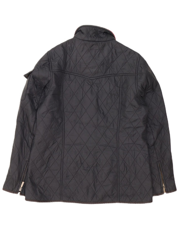 Женская стеганая куртка Barbour UK 14, большая черная