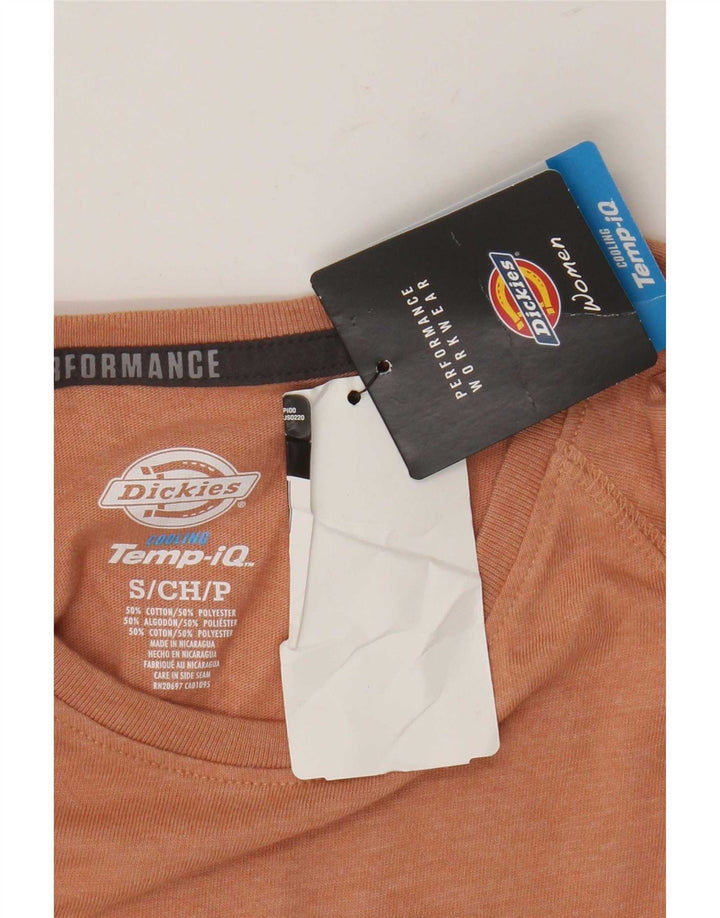 Женский топ Dickies с длинным рукавом, Великобритания, 10 маленьких размеров, оранжевый хлопок