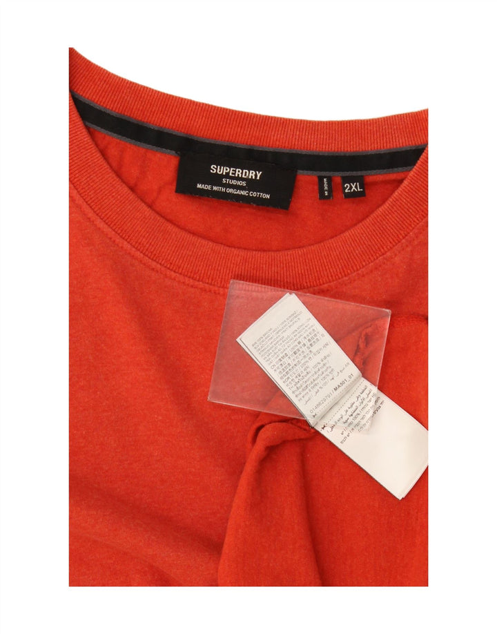 Мужская футболка Superdry Top 2XL, красный хлопок