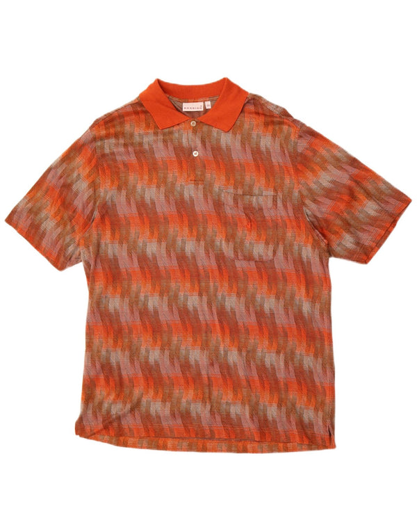 Мужская рубашка поло Rodrigo IT 54 XL, хлопок в разноцветную полоску