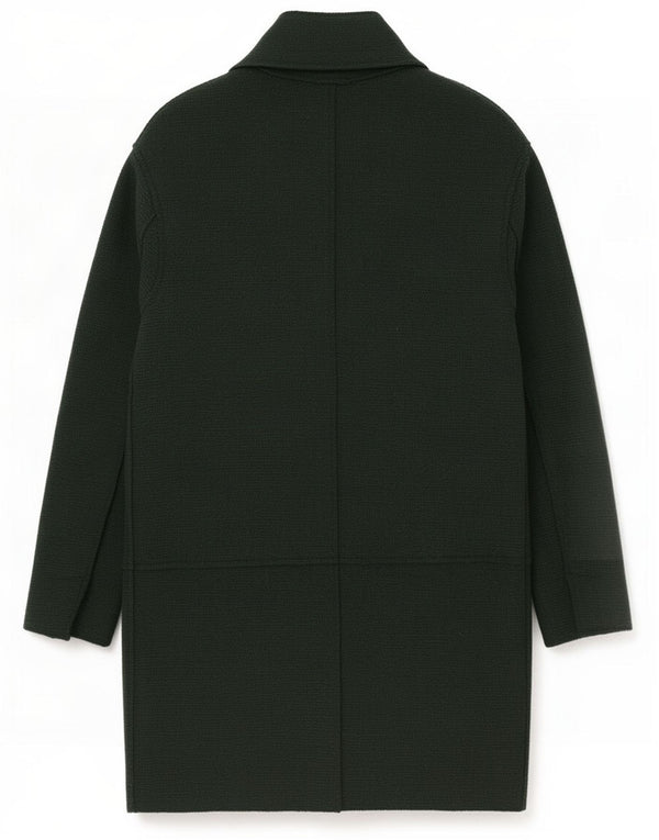 Женское трикотажное пальто свободного кроя Zara UK 6 XS, зеленое шерстяное пальто