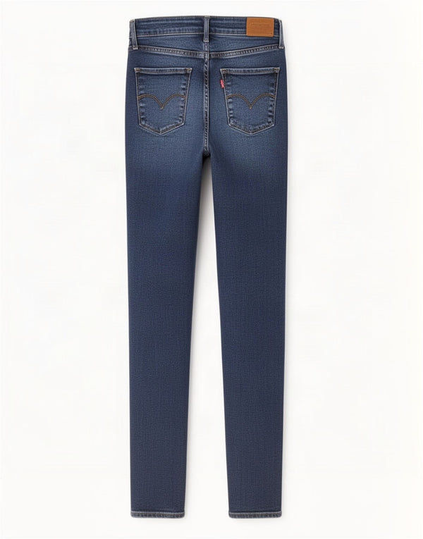 Женские джинсы скинни Levi's 721 с высокой посадкой W31 L32 Синие лиоцелл