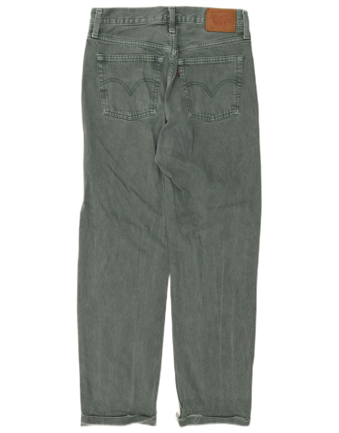 Женские прямые джинсы LEVI'S 501 W27 L28, зеленый хлопок