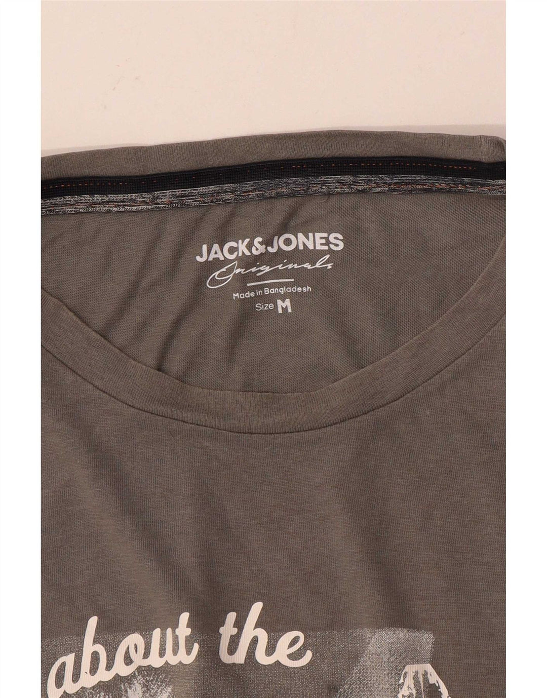 Мужская футболка с рисунком Jack & Jones, средний серый