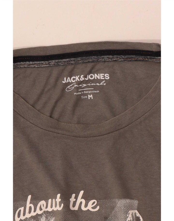 Мужская футболка с рисунком Jack & Jones, средний серый