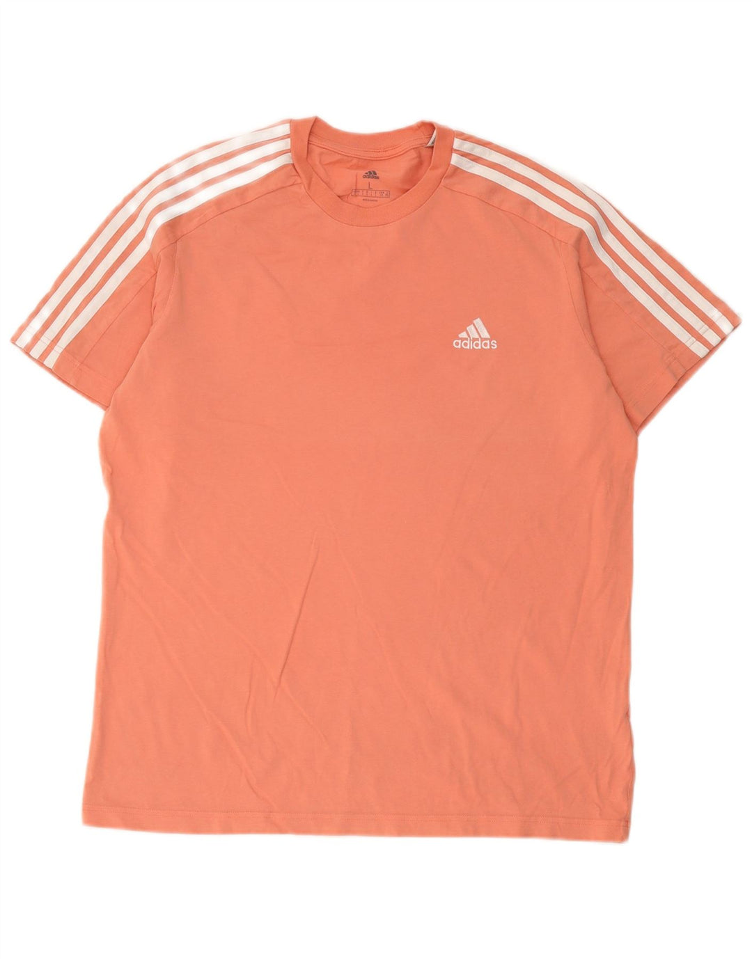 Мужская футболка Adidas Top большого размера из хлопка оранжевого цвета