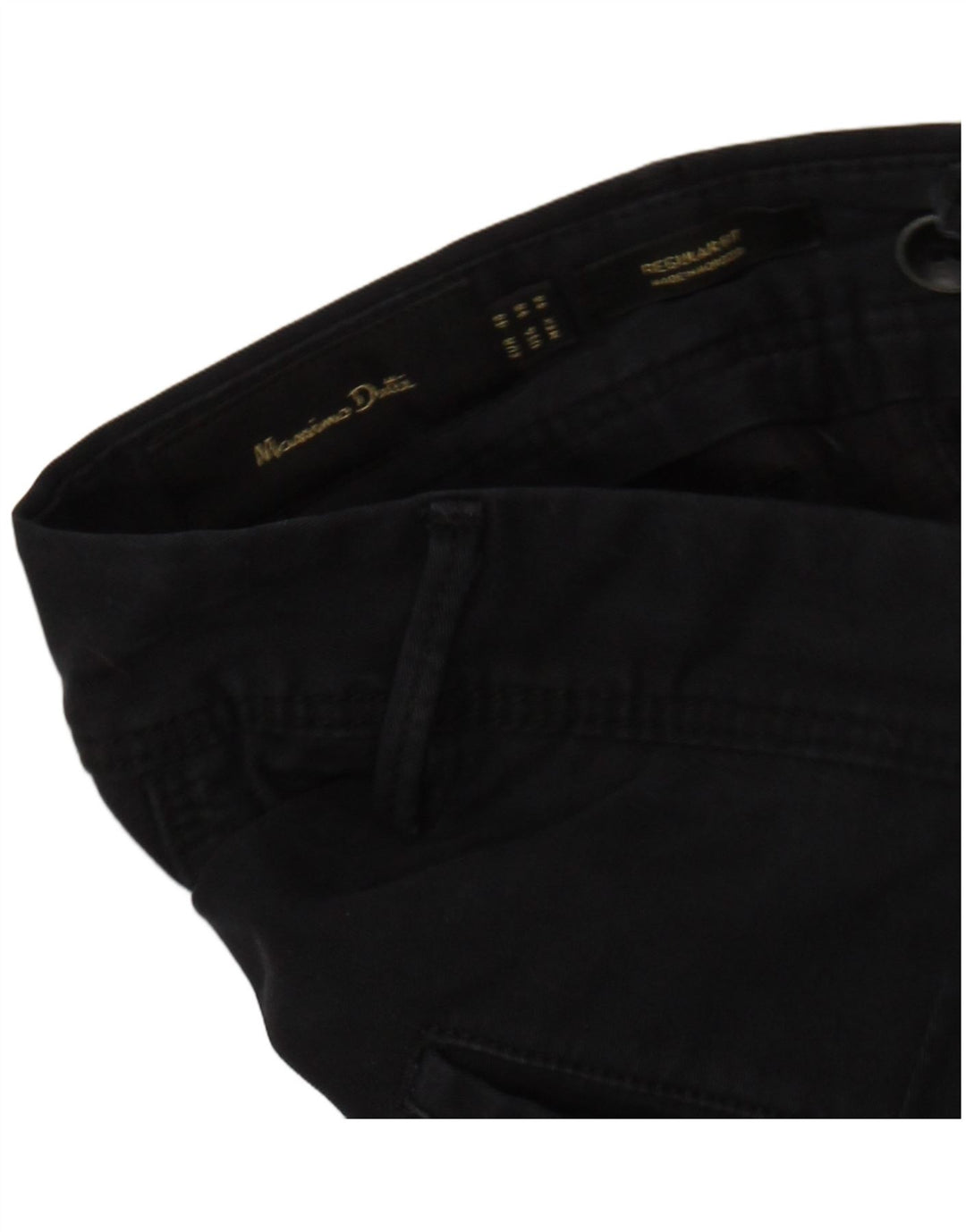 Мужские брюки-чиносы MASSIMO DUTTI стандартного кроя EU 44, большие W34 L31, черные