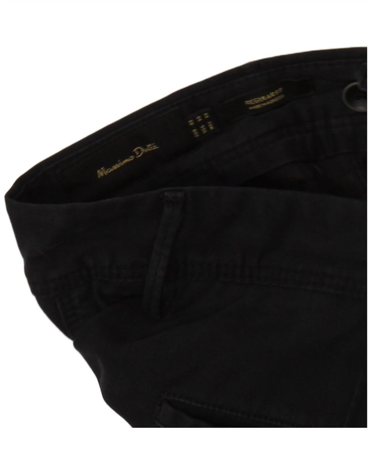 Мужские брюки-чиносы MASSIMO DUTTI стандартного кроя EU 44, большие W34 L31, черные