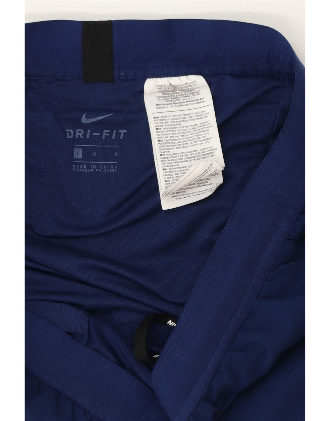 Женские спортивные шорты Nike Dri Fit UK 16, большие темно-синие, полиэстер