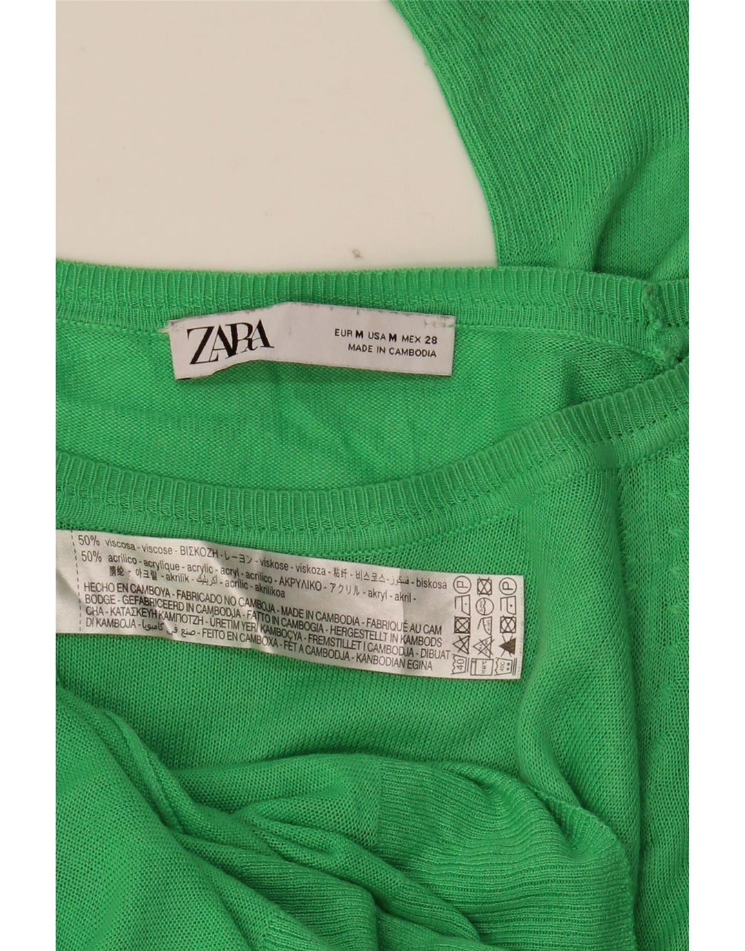 Женский свитер с вырезом «лодочка» Zara UK 14, средний синий вискоза