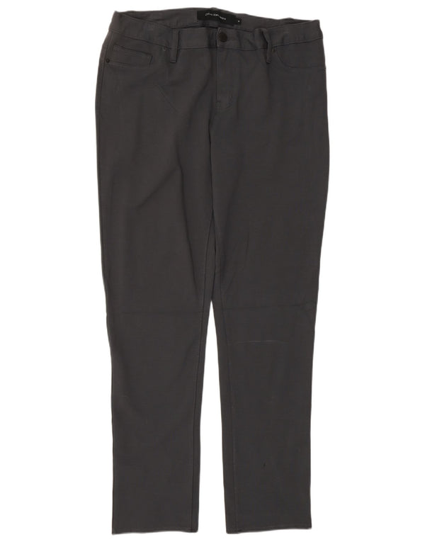 CALVIN KLEIN Женские узкие повседневные брюки США 14 XL W34 L32 Серые вискозные