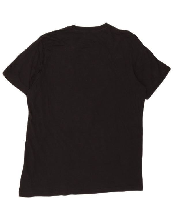 Adidas Мужская футболка с рисунком Top XL Черный хлопок