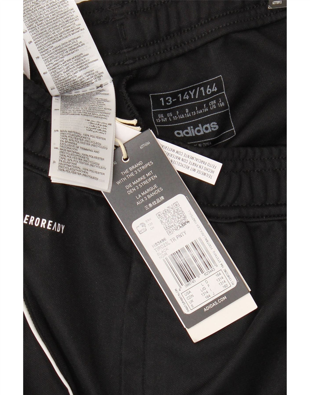 ADIDAS Boys Crusaders FC. Спортивные брюки с рисунком 13-14 лет, черные