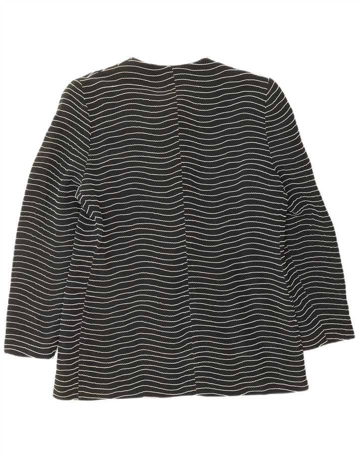 Женский пиджак на 6 пуговицах Gai Mattiolo IT 50 XL, черный в полоску