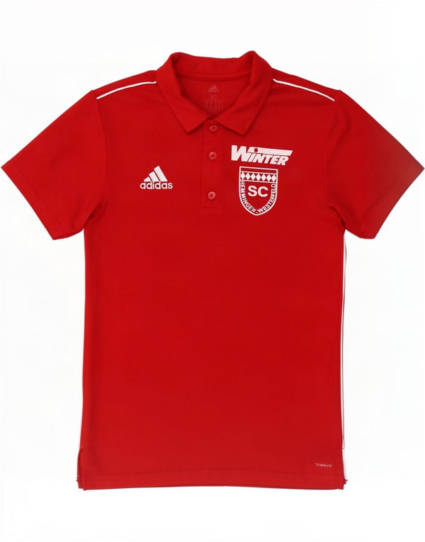 Adidas Mens Climalite Graphic Polo Shirt XS Red